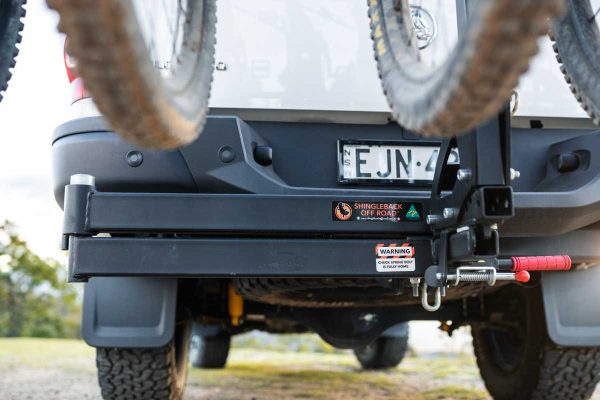 Swing Away Vertical Bike Rack on a Holden Colorado Dual Cab Ute