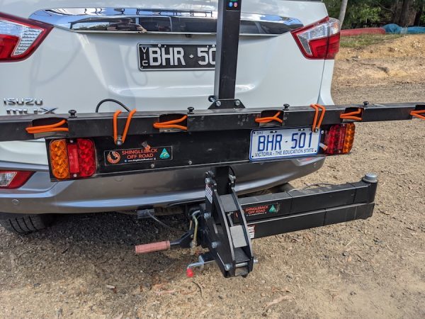 Shingleback Light Board on Isuzu SUV