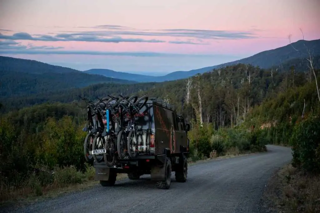 Shingleback OKA leaving Maydena Bike Park