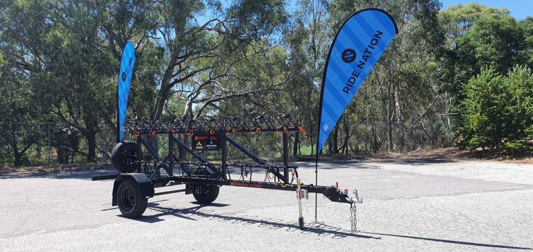 Outrigger Bike Rack Bike Trailers | Transport 12 - 28 bikes | Shingleback Off Road