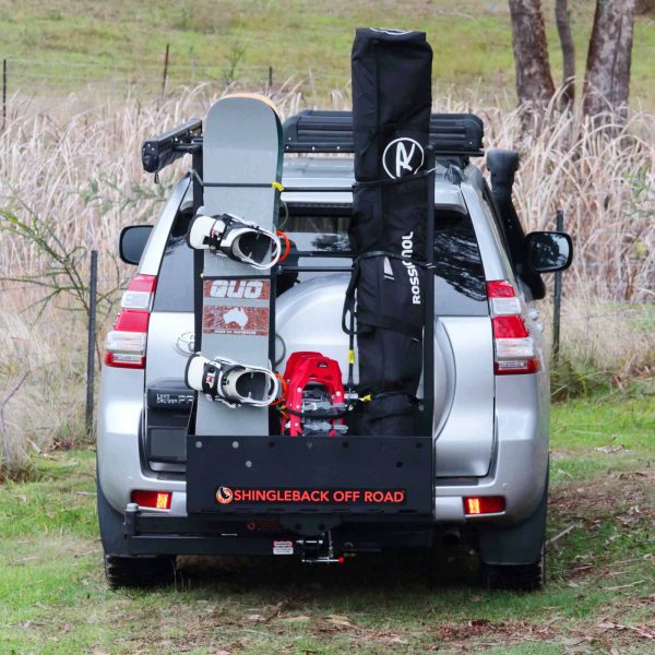 Shingleback Caddy Behind Toyota Prado
