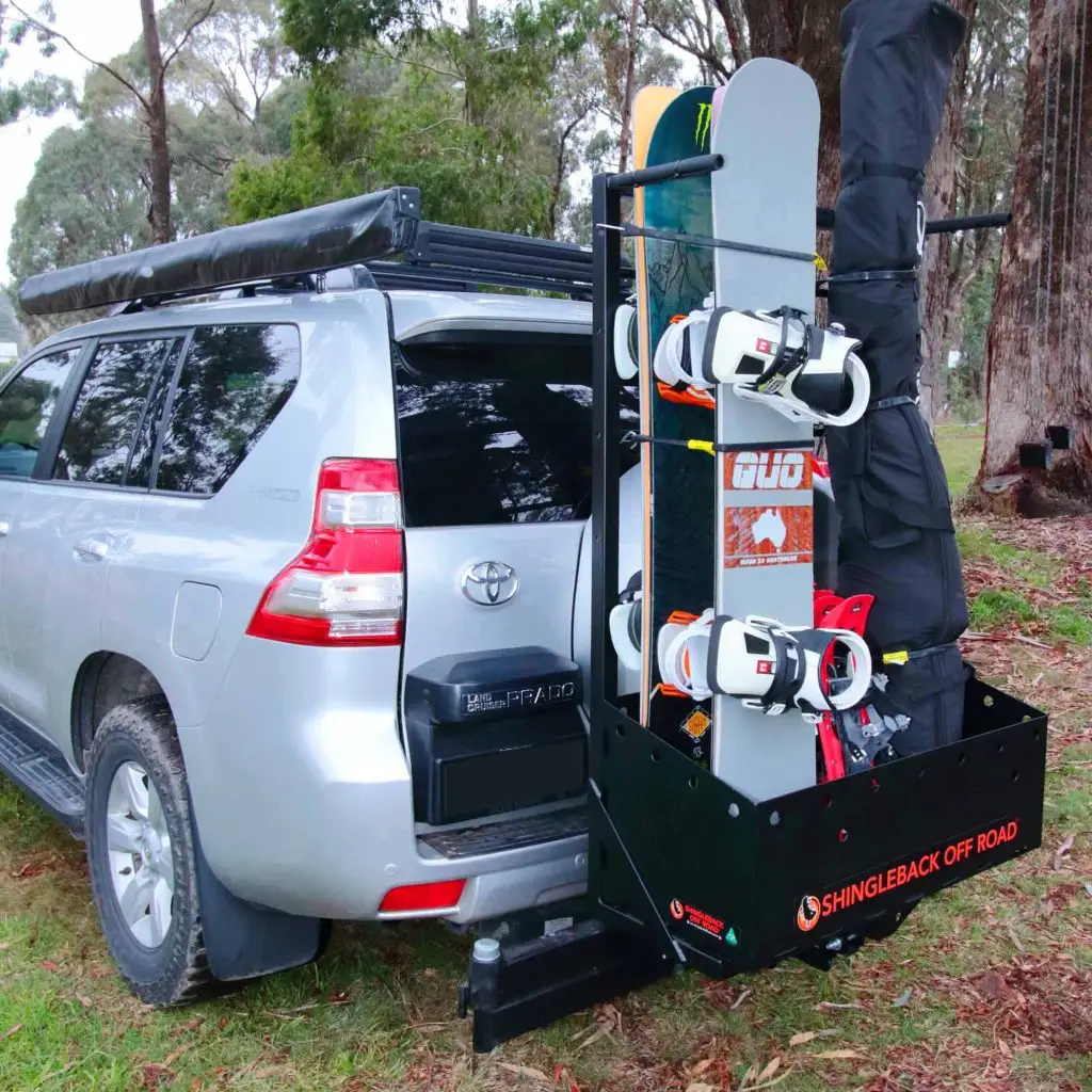 Keep your vehicle clutter free and securely mount your winter gear outside the vehicle.