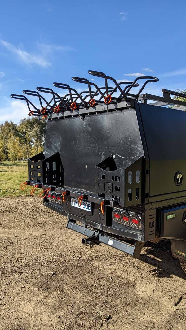 Shingleback Canopy rack on back of ute with canopy