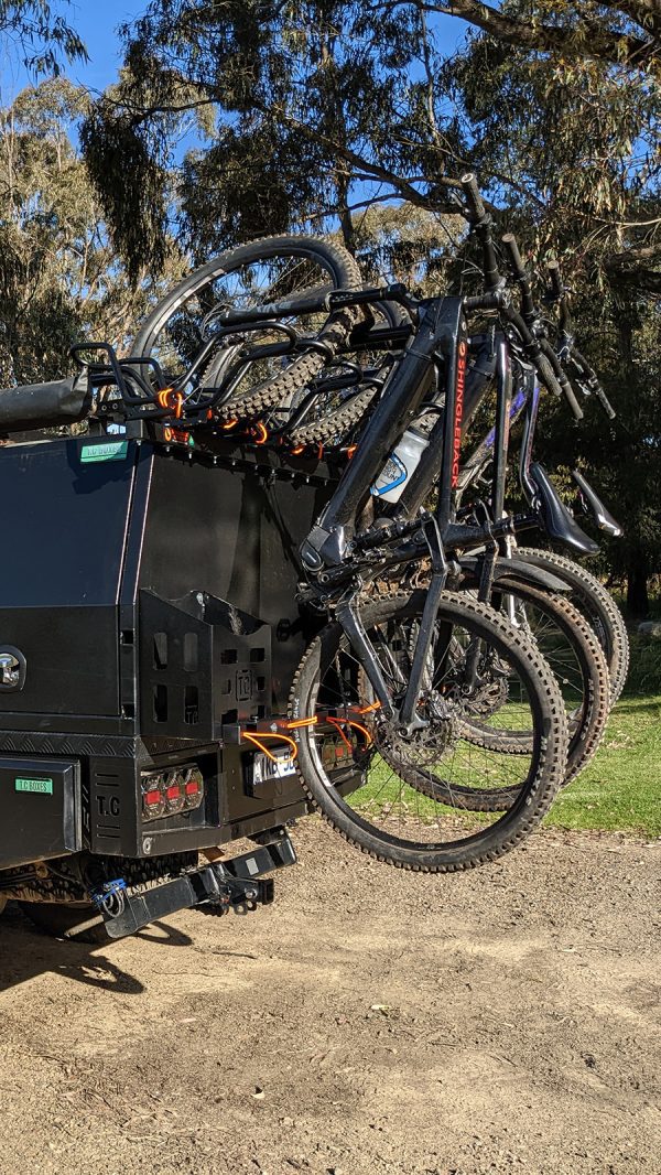 Shingleback Canopy bike rack with bikes