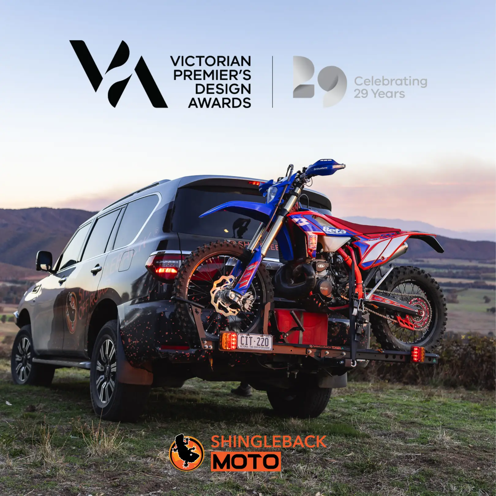 Shingleback Moto Rack Vic Premier Design Awards